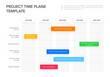 © tomasknopp - Modern business project time plan template with project tasks in time intervals. Easy to use for your website or presentation.