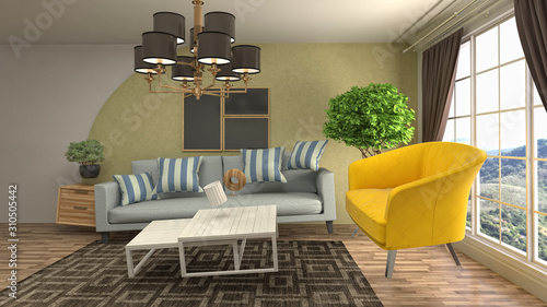 Zero Gravity Sofa Hovering In Living Room Ilration Zero Gravity Sofa Hovering In Living