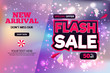 Flash sale concept banner Abstract background special offer 50% off