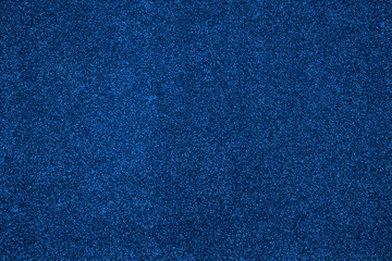 Poster - Festive abstract blue glitter background. Colour of year classic blue.