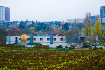 Wall Mural - image of the landscape with views of the outskirts of Prague