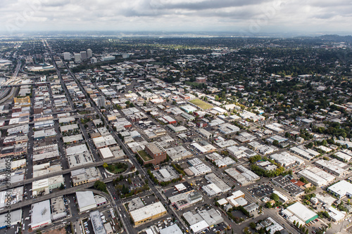 Aerial view of the building...
