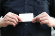 © pandaclub23 - Confident male business executive with empty white business card