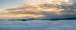 Panorama beautiful view of sea of mist at AyersWeng