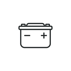 Poster - car battery icon template color editable. Accumulator battery energy power symbol vector sign isolated on white background illustration for graphic and web design.