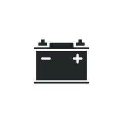 Poster - car battery icon template color editable. Accumulator battery energy power symbol vector sign isolated on white background illustration for graphic and web design.