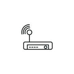 Poster - Router icon template color editable. Router symbol vector sign isolated on white background illustration for graphic and web design.