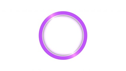 Wall Mural - Purple Ring Clean Animated Intro Blank Background Opener Animation For Title Or Logo The Second Half Of Clip Is Seamless Loop
