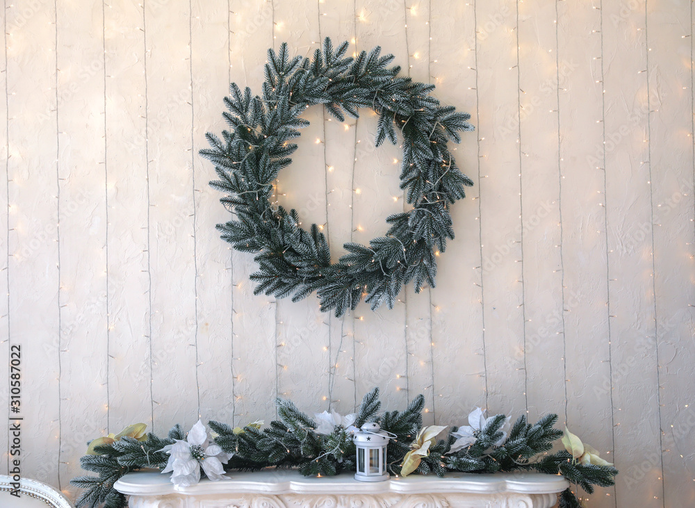 Beautiful Christmas decor in room