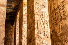 Temple Medinet Habu Egypt Luxor Of Ramesses III Is An Important New Kingdom Period Structure In The West Bank Of Luxor