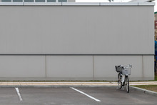Bicycle In Parking Lot