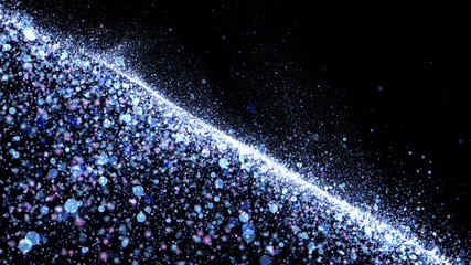 Wall Mural - abstract futuristic particle background