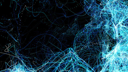 Wall Mural - abstract futuristic particle background