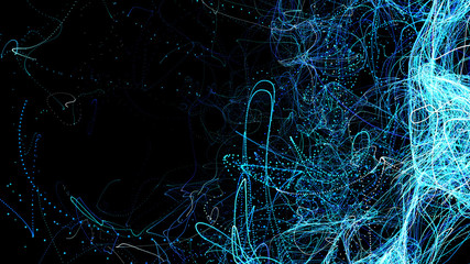 Wall Mural - abstract futuristic particle background