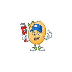 Sticker - Cool Plumber sprouted potato tuber cartoon character mascot design