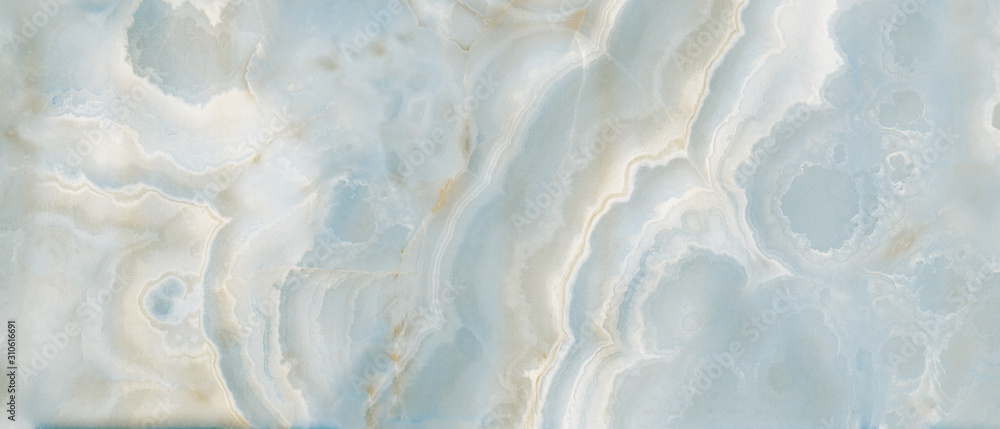 Polished onyx marble with high-resolution, aqua tone emperador marble, natural breccia stone agate surface, modern Italian marble for interior-exterior home decoration tile and ceramic tile surface. - obrazy, fototapety, plakaty 