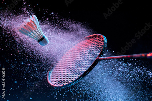 Fototapety Badminton  akcja-badmintona-lotka-do-badmintona-lotka-szybka-fast