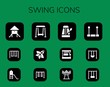 Modern Simple Set of swing Vector filled Icons