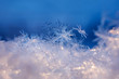 © Ольга Холявина - Snowflakes close-up. Macro photo. The concept of winter, cold, beauty of nature. Copy space..