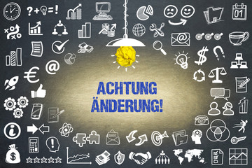 Wall Mural - Achtung Änderung!