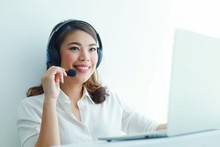 Woman With Headset