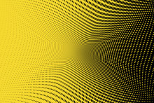 Yellow Black Grunge Halftone Background