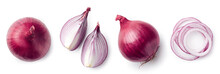 Fresh Whole And Sliced Red Onion