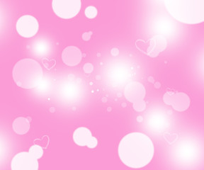 Wall Mural - abstract pink bokeh light background,christmas background for design ,pink bokeh love valentines day