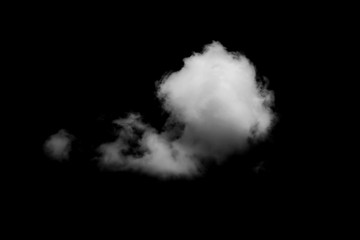 Wall Mural - white cloud with black background