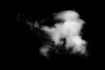Wall Mural - white cloud with black background