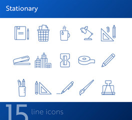 Poster - Stationary icon set