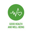 Good health and wellbeing color icon. Corporate social responsibility. Sustainable Development Goals. SDG color sign. Pictogram for ad, web, mobile app. UI UX design element. Editable stroke