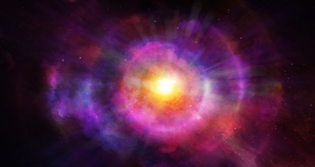 abstract clouds of supernova explosion, color smoke colorful texture nebula background. colored gas 