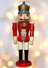 Nutcracker German Isolated Soldier Figure Christmas Decoration