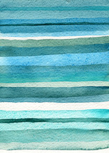 Colorful Watercolor Blue Lines On Paper