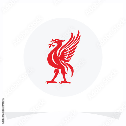 Red bird logo design vector template Tableau sur Toile