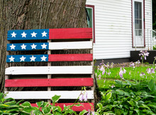 USA Flag Pallet Free Stock Photo - Public Domain Pictures