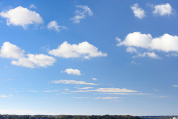 12月の寒い伊勢志摩の青空