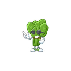 Sticker - Cool and cool spinach character wearing black glasses