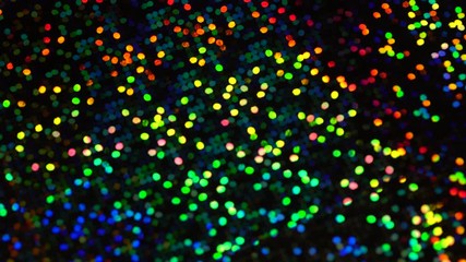Holographic multicolor digital mosaic pixels. Abstract moving holiday background. The texture of a real surface