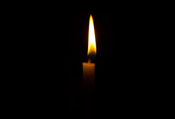 candle in dark