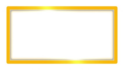 Wall Mural - Orange Rectangle Clean Animated Border Frame For Titles And Images The Second Half Of Clip Is Seamless Loop