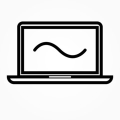 Wall Mural - laptop sign icon design vector illustration