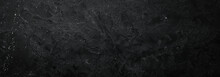 Black Stone Background. Stone Texture. Top View. Free Space For Your Text.