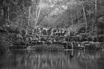 Amazing beautiful Sam Lan waterfalls, Khao Sam Lan National Park, Saraburi province Thailand