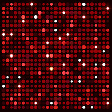 Abstract Vector Background With Red Circles Pattern And Sparkles