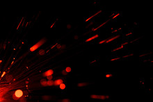 Red Bokeh Effect Background.