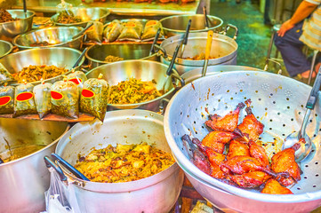 Wall Mural - The Chinese food in Chinatown cafe, Bangkok, Thailand