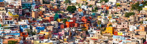 Cuadros en Lienzo colorful cityscape of mexican city Guanajuato Mexico