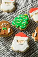 Wall Mural - Homemade Decorated Christmas Sugar Cookies